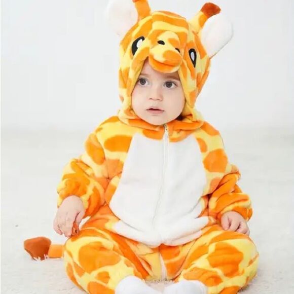 Giraffe infant 3–6 month plush giraffe costume - Picture 1 of 7